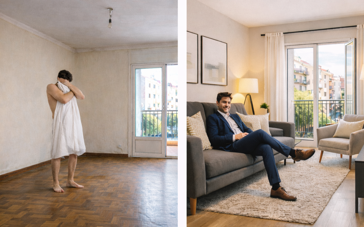 Antes-Despues Antes y despues del home staging